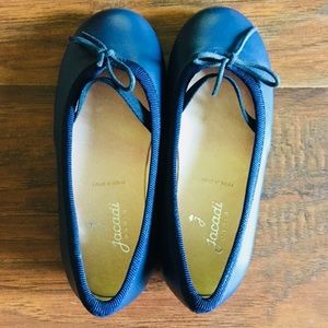 Jacadi Paris NWOB toddler navy ballet style shoes